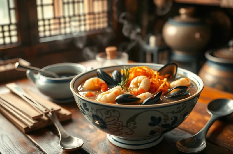 كيف تحضر حساء سي فود صيني شهي ومغذي في دقائق قليلة