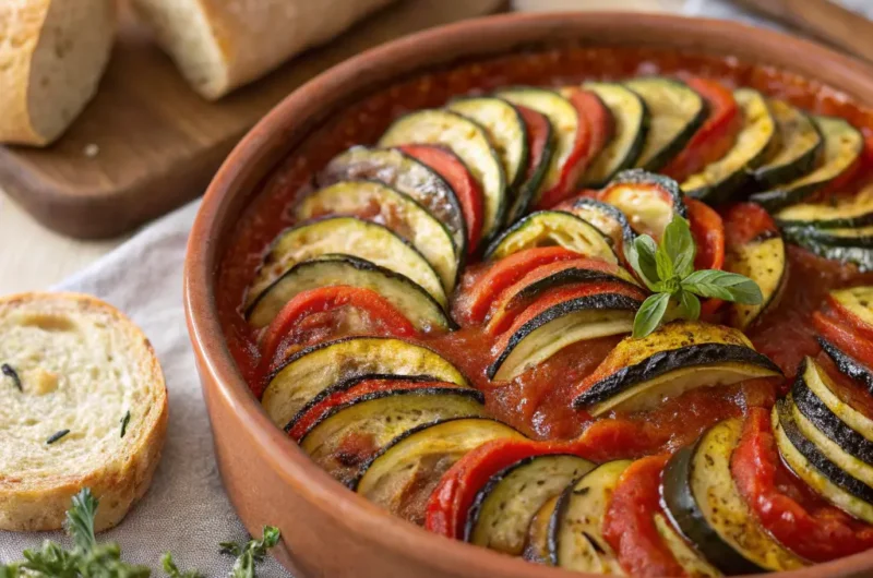 خضار مشوية بصوص الطماطم على الطريقة الفرنسية!