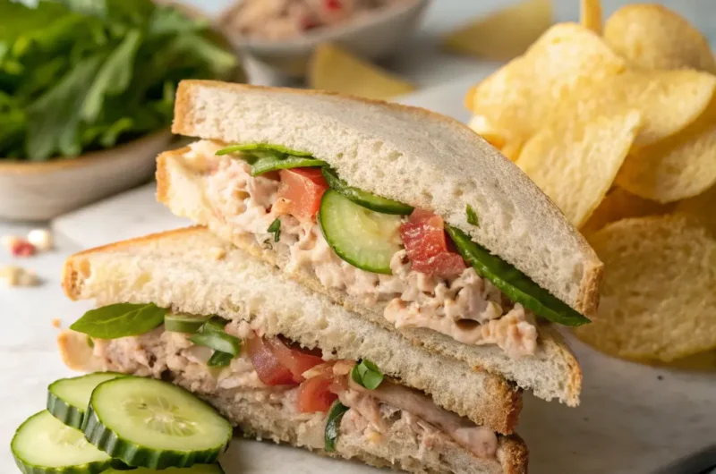 وجبة خفيفة ومشبعة: حضري سندويتش التونة في دقائق!