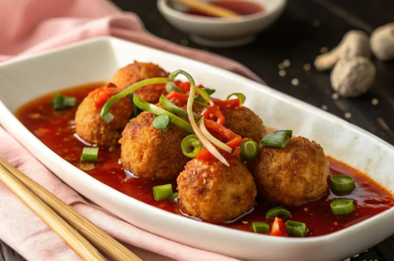 كرات العدس المقرمشة بصوص مانتشوريان – وصفة ولا ألذ لكل امرأة تحب التميّز.