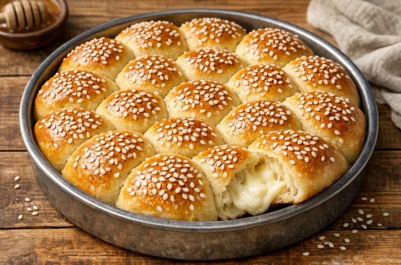 خلية النحل الهشة بحشوة جبن لذيذة