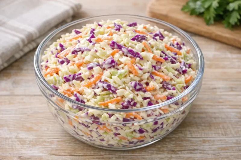 سلطة الكول سلو بطعم مطاعم لذيذ ومنعش